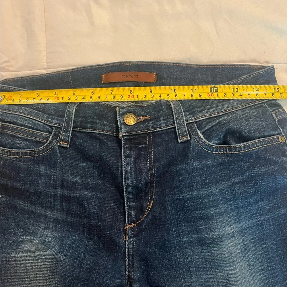 Joe’s Vintage Reserve Roxalana Dark Wash Ankle Straight Raw Hem Jeans sz 28 - Picture 9 of 12